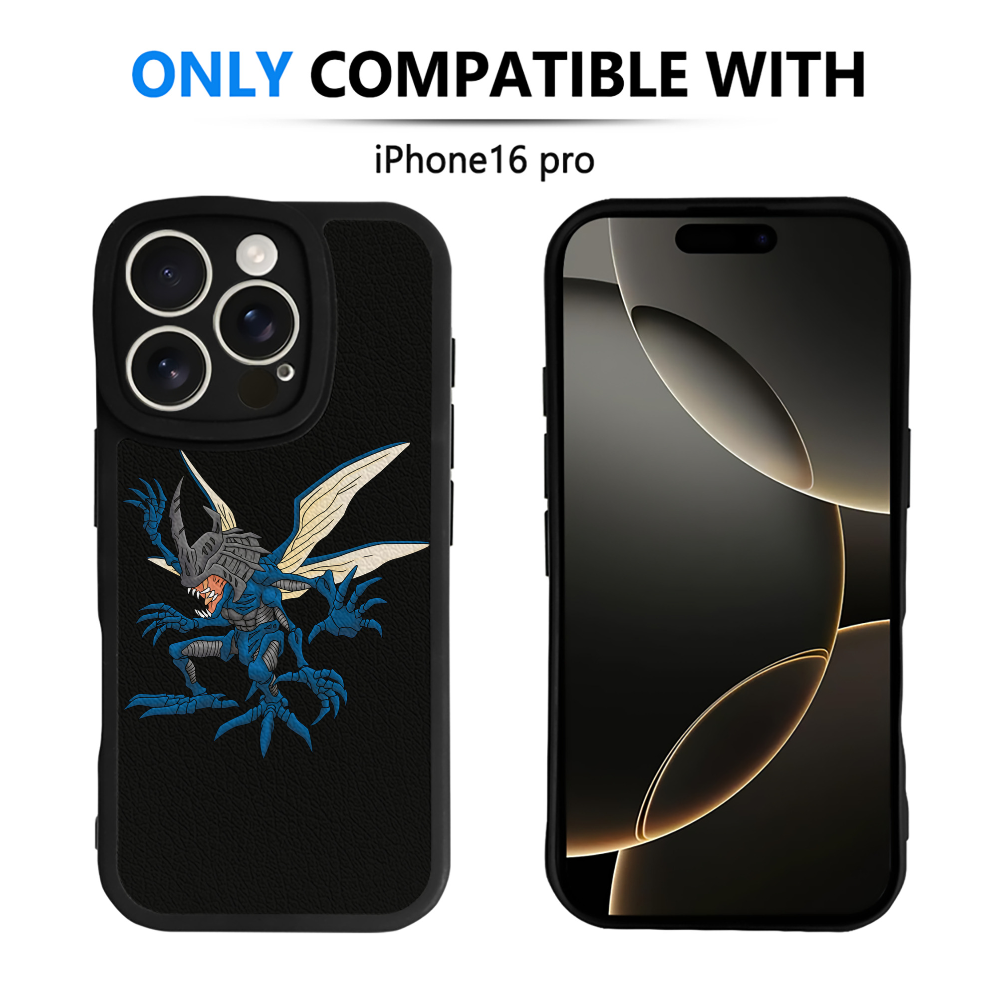 （画像用） Digimon デジタルモンスター/デジモン 【iPhone 16シリーズ対応】シリコンスマホケース（レザー調） 材質：シリコン